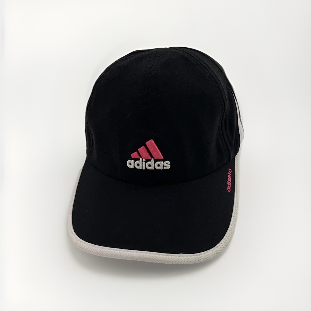 Adidas Adizero Hat Cap Strap Back One Size Black Pink Running Lightweight